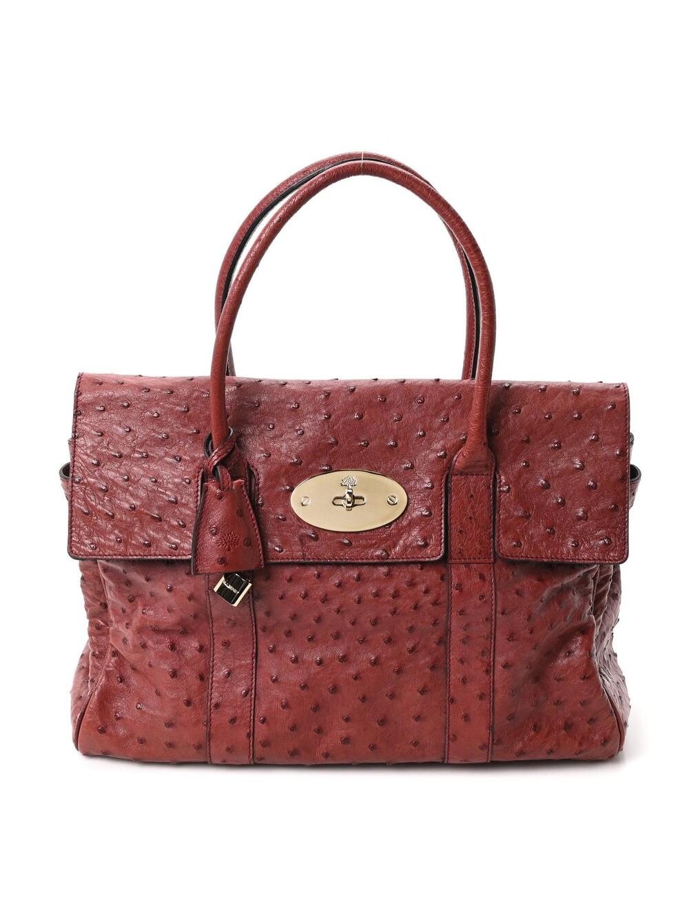 Mulberry Ostrich Bayswater Black Forest #349287M12B